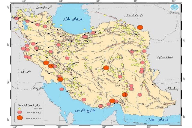 ایران نزدیک به 500 بار لرزیده است/ زلزله خیزترین مناطق را معرفی می کنیم