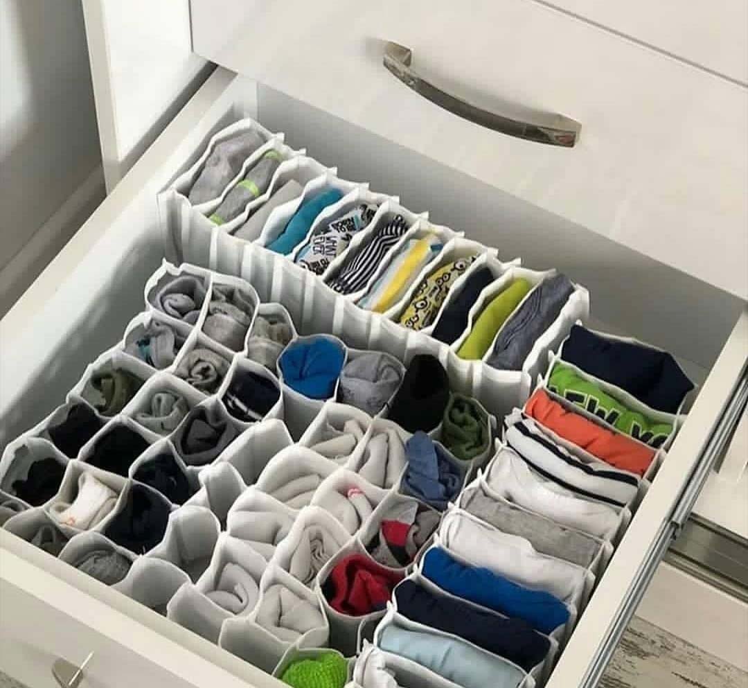 The clothes do not wrinkle only with the clothes organizer in the closet