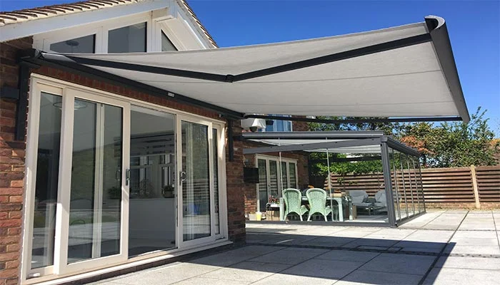 What is the material of the electric canopy and how is it made?