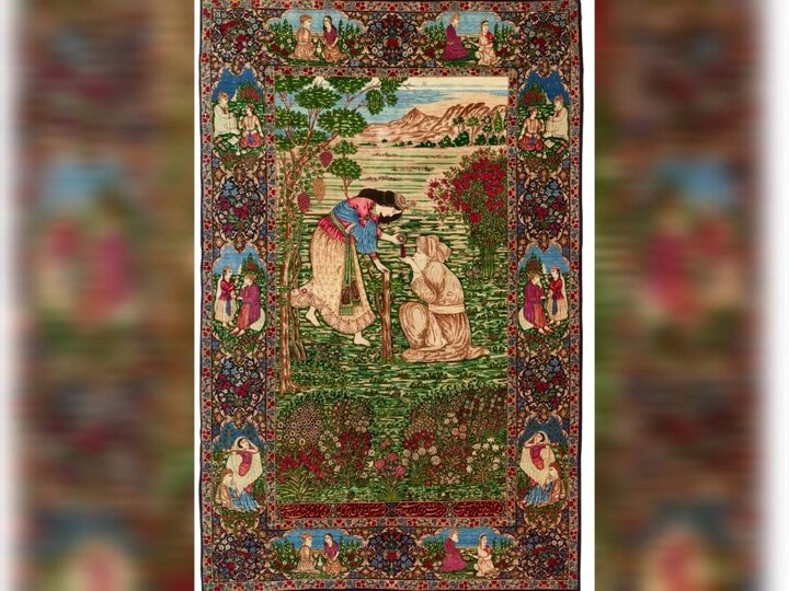 نمایش قالیچه «شیخ صنعان و دختر ترسا» در کاخ نیاوران