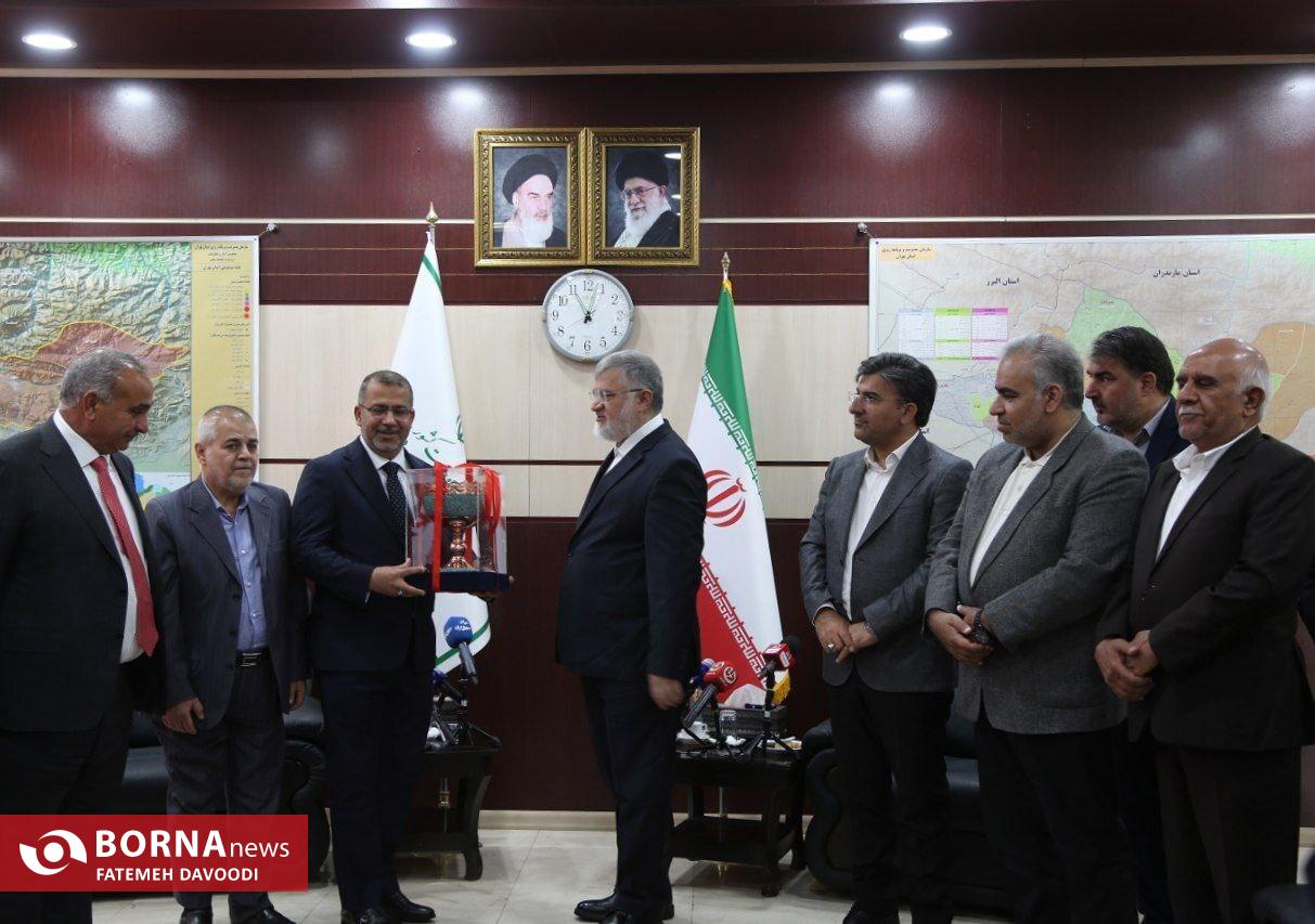 دیدار رسمی محمد صادق معتمدیان، استاندار تهران با مهند العتابی استاندار المثنی عراق